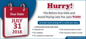 5000 penalty for exceed due date for filing tax return