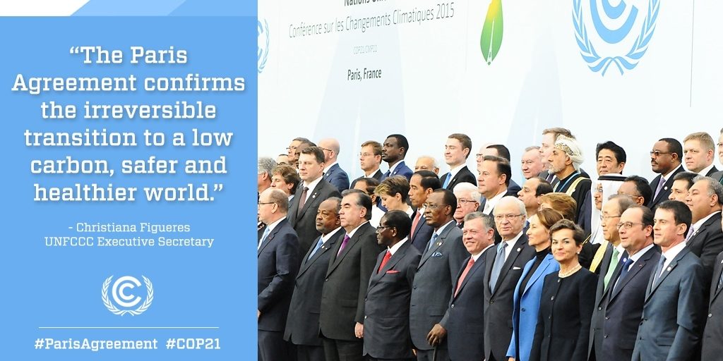 All countries together for Paris Agreement