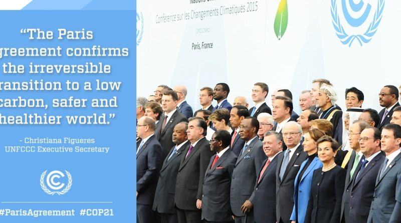 All countries together for Paris Agreement