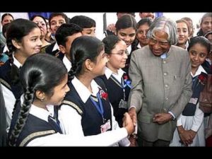 Abdul Kalam Motivated young girls students