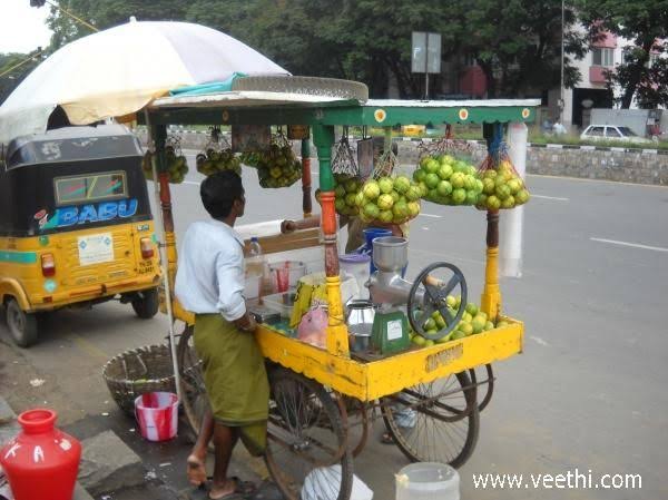 Road side juice shop